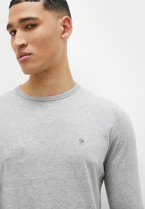 French Connection - Crew long sleeve - lgt grey mel