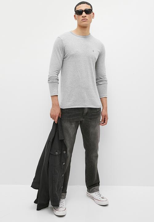 French Connection - Crew long sleeve - lgt grey mel