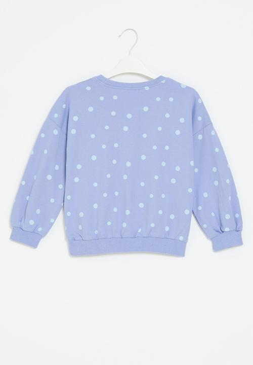 Pop Candy - Printed sweat top - blue