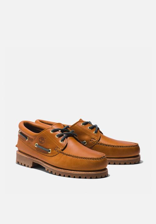 Timberland - Authentics 3 eye classics slip ons - brown full grain