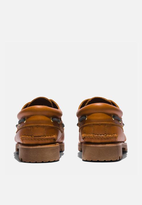 Timberland - Authentics 3 eye classics slip ons - brown full grain