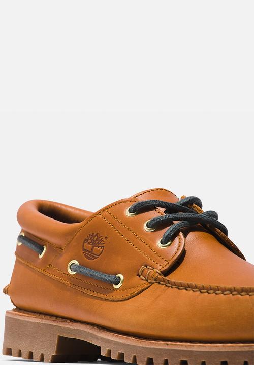 Timberland - Authentics 3 eye classics slip ons - brown full grain