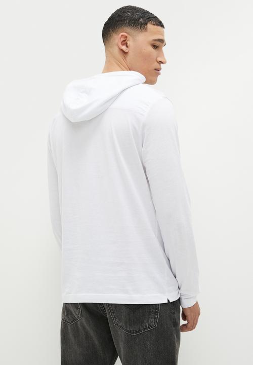French Connection - Hood fc centre scribble - white/black
