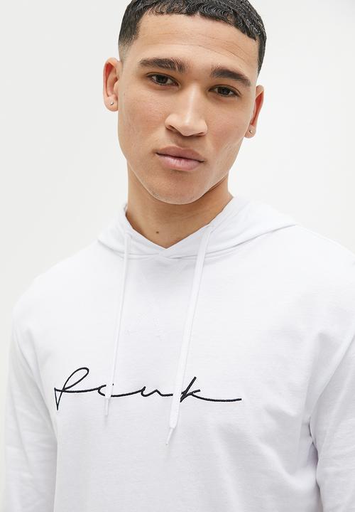 French Connection - Hood fc centre scribble - white/black