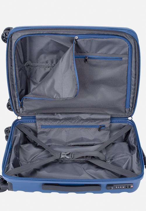 Cellini - Sonic 4 wheel trolley - Midnight Blue