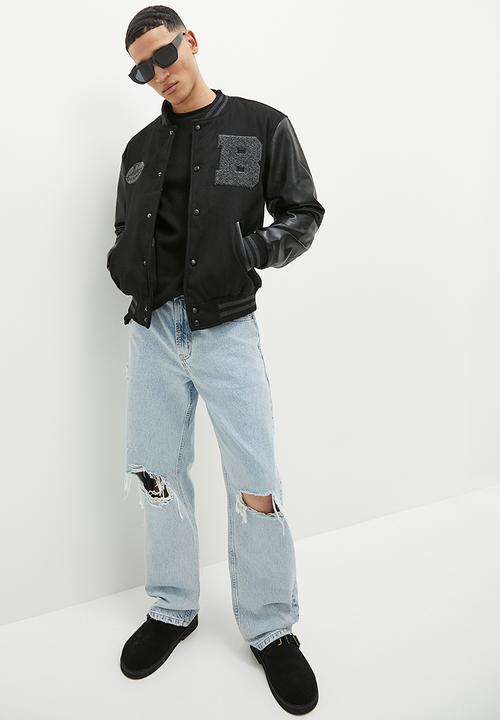 STYLE REPUBLIC - Sr bomber pu sleeved jacket - black