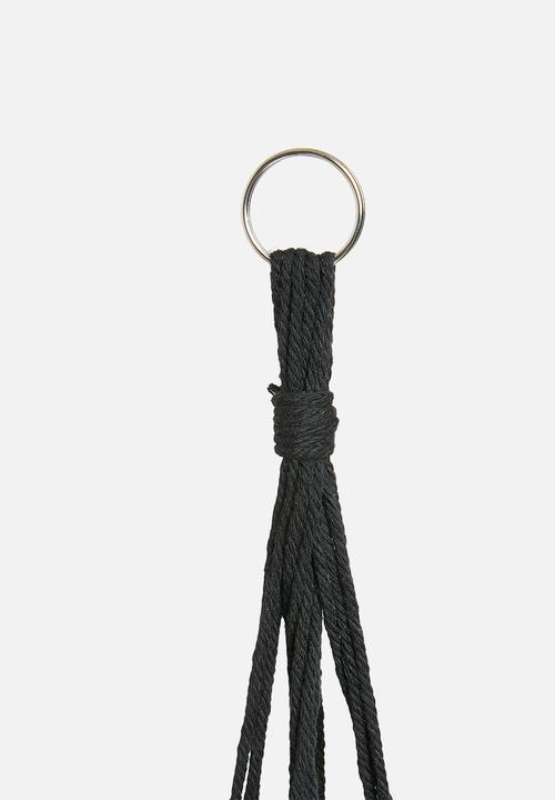 H&S - Hanging rope - black