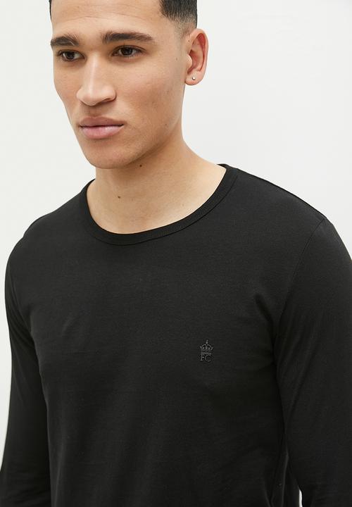 French Connection - Crew long sleeve - black 