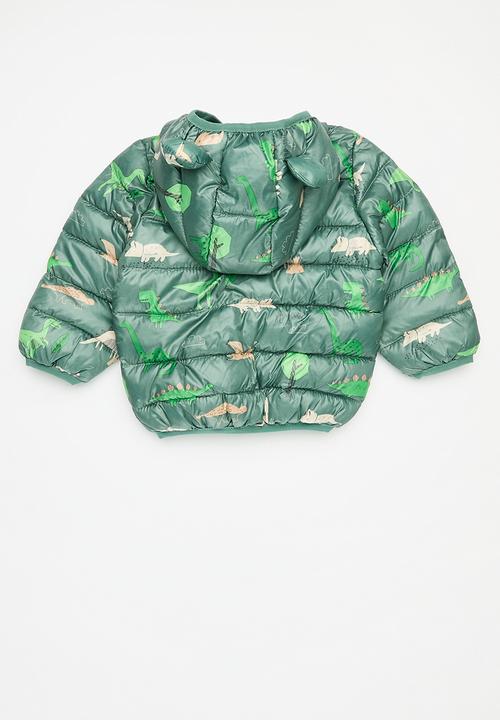 Pop Candy - Printed puffer jacket - green