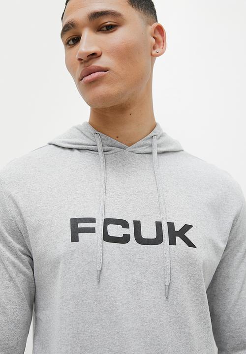 French Connection - Hood fc long sleeve - lgm/grey