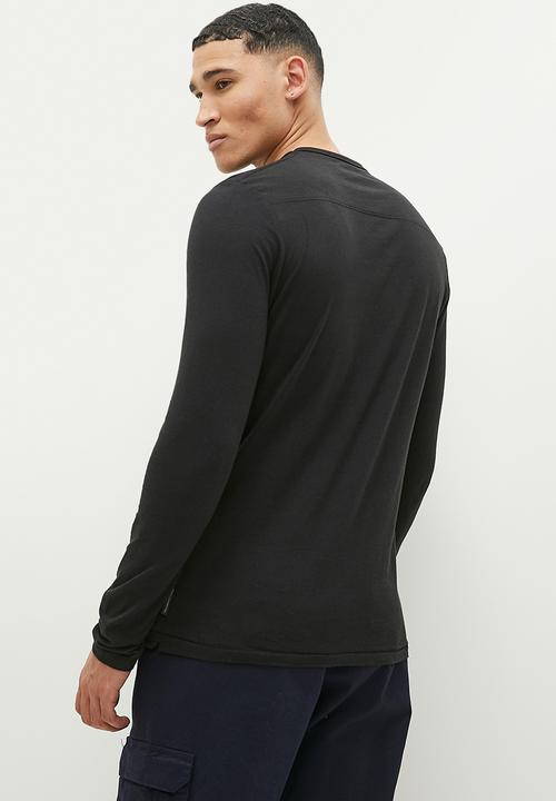 French Connection - Crew long sleeve - black 