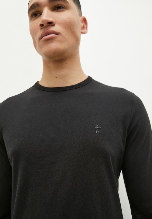 French Connection - Crew long sleeve - black 