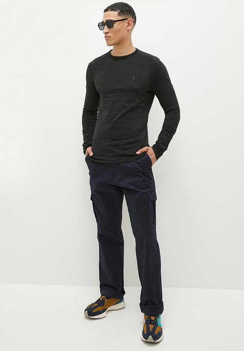 French Connection - Crew long sleeve - black 
