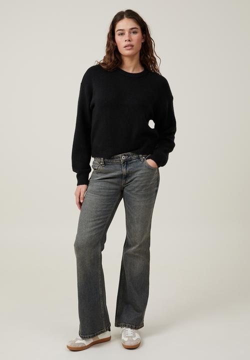 Cotton On - Everything Crew Neck Pullover - Black