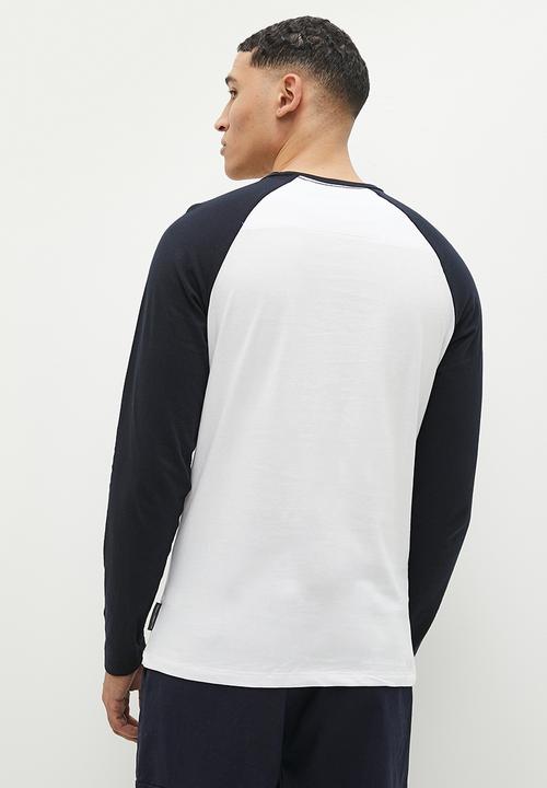 French Connection - Raglan long sleeve - white & marine