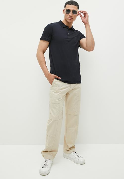 French Connection - J polo - marine & gunmetal