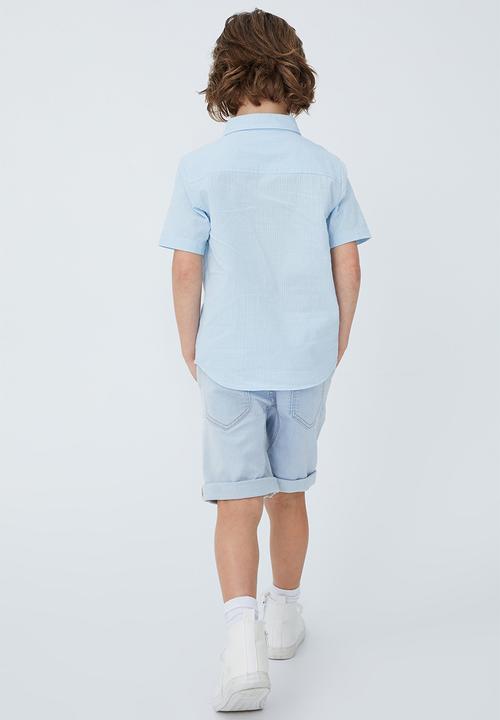Cotton On - Slouch fit short - bells light blue