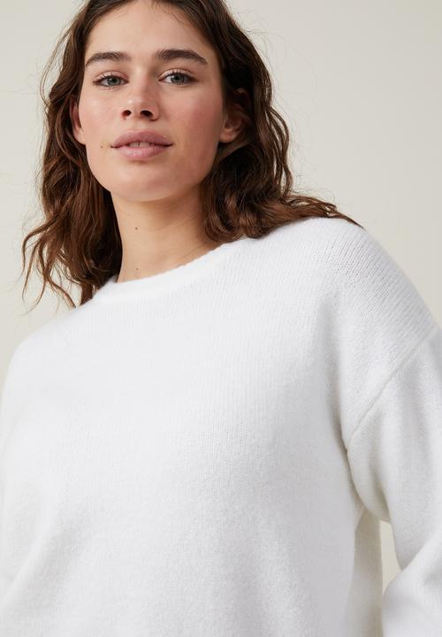 Cotton On - Everything Crew Neck Pullover - White