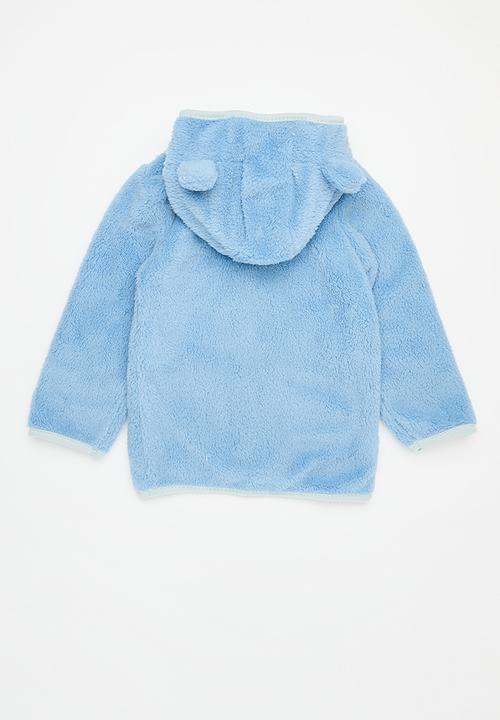 Pop Candy - Hooded teddy fleece jacket - blue