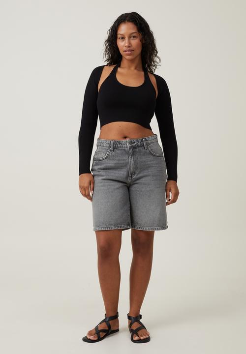 Cotton On - Fitted Summer Shrug Set - Black