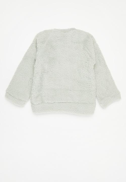 Pop Candy - Shark print sweat top - grey