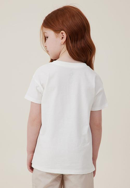 Cotton On - Poppy short sleeve print tee - vanilla/positive vibes