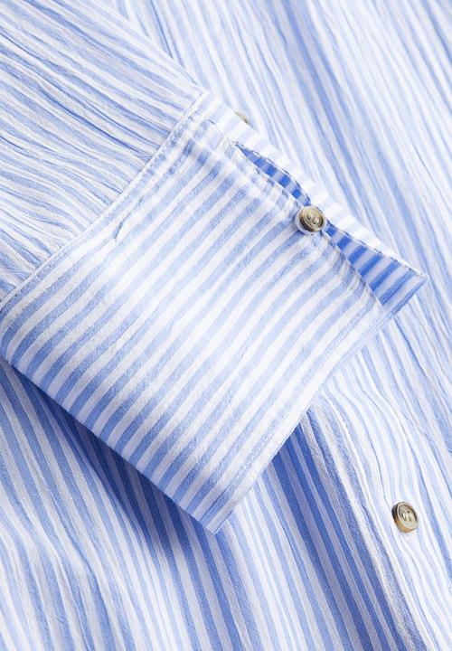 H&M - Crêpe shirt dress - blue striped