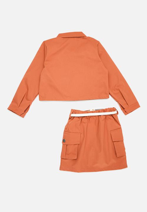Pop Candy - Jacket and skirt set - rust