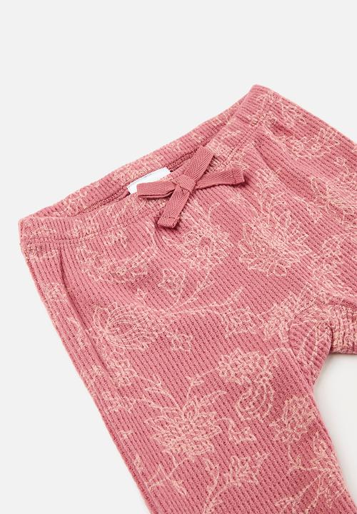 Pop Candy - Ruffle top and flared leg set - dark pink