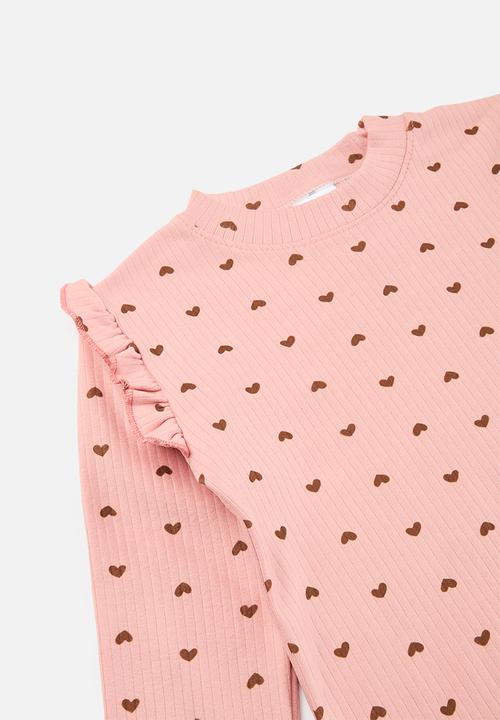 Pop Candy - 2 Pack frilled tops - pink