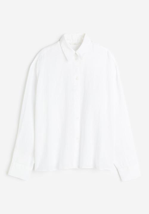H&M - Linen shirt - white