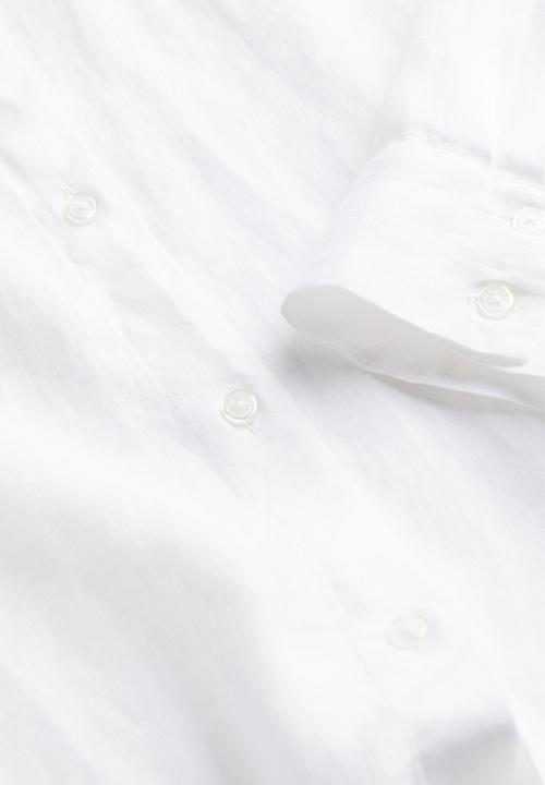 H&M - Linen shirt - white