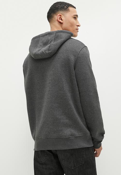 French Connection -  FC S square large o/head - charcoal mel & black 