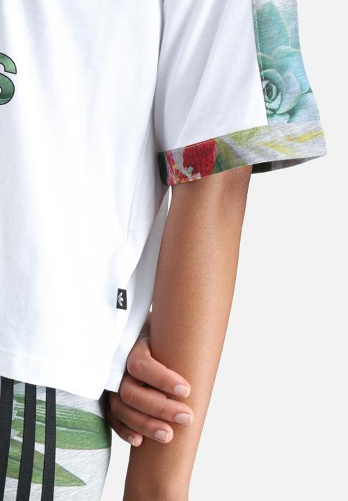adidas Originals - Training Cuffed Floral Tee