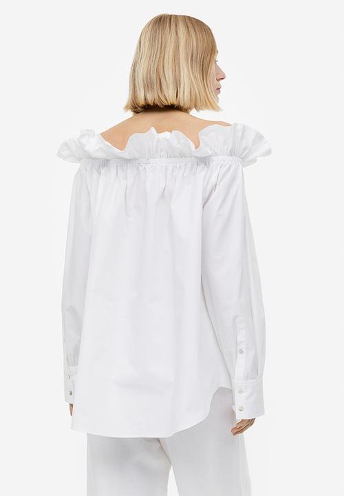 H&M - Off-the-shoulder blouse - white