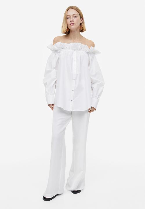 H&M - Off-the-shoulder blouse - white