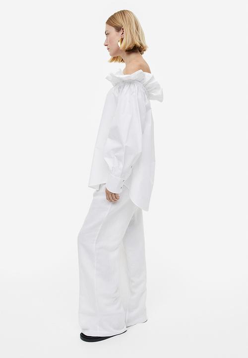 H&M - Off-the-shoulder blouse - white