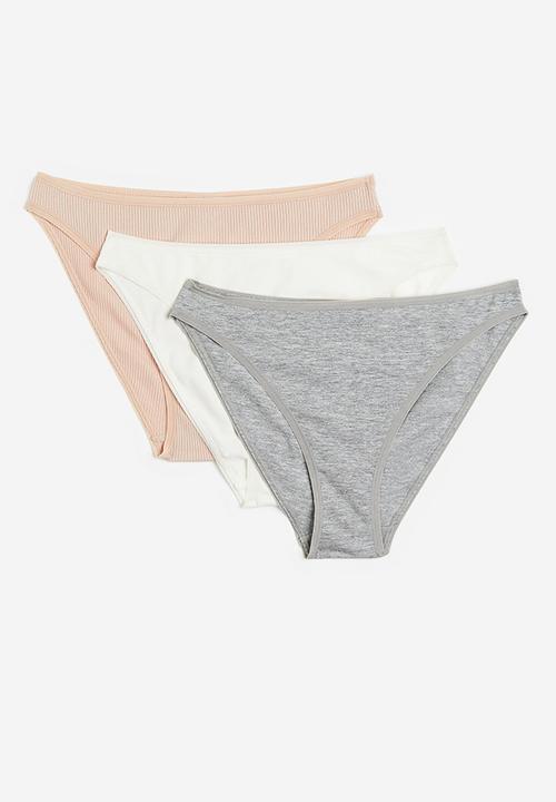 H&M - 3-Pack cotton bikini briefs - multi