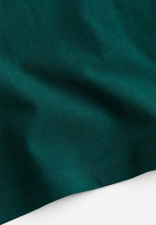H&M - Fitted T-shirt - dark green