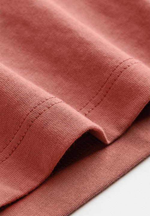 H&M - Cotton T-shirt - brick red