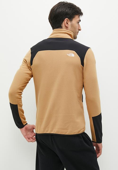 The North Face - M glacier pro full zip - almond butter- tnf black