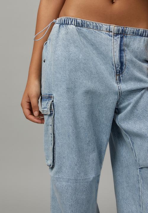 Factorie - Freddie Denim Parachute Pant - 90s Blue 