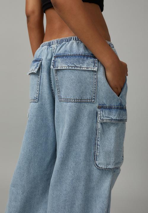 Factorie - Freddie Denim Parachute Pant - 90s Blue 