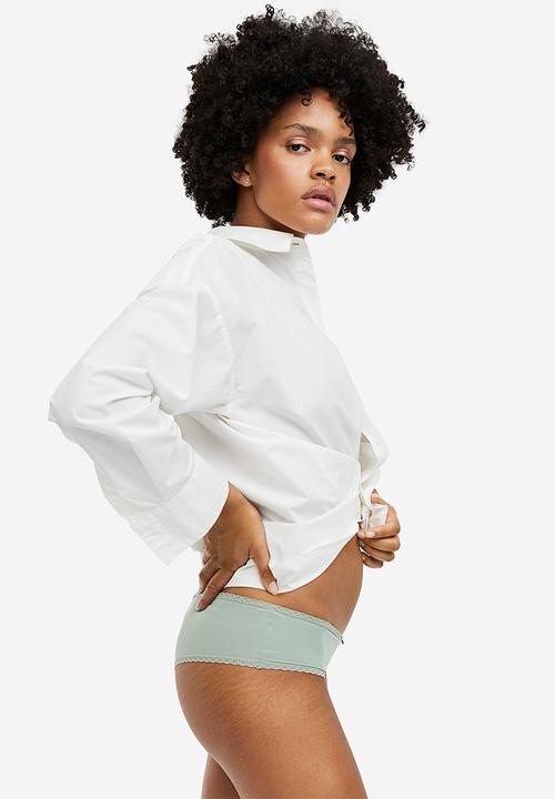 H&M - 3-pack hipster briefs - light pink/white/light green
