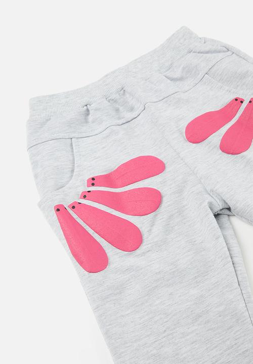 Pop Candy - Daisy print tracksuit set - grey