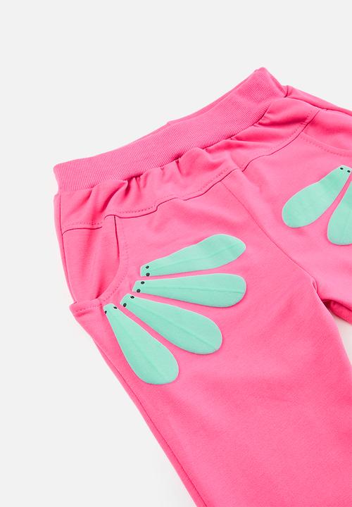 Pop Candy - Daisy print tracksuit set - pink