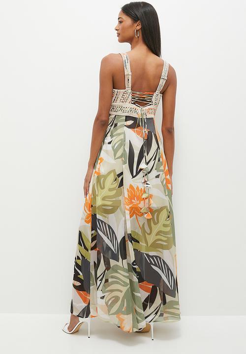 GUESS - Sleeveless serena dress - terazza border