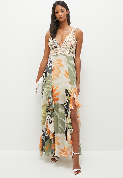 GUESS - Sleeveless serena dress - terazza border