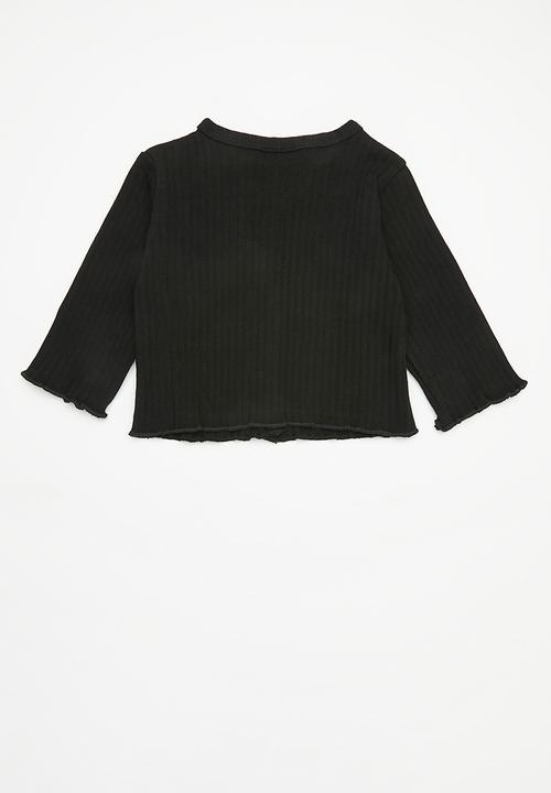 Pop Candy - Button down cardigan - black 