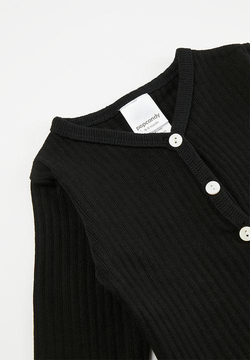 Pop Candy - Button down cardigan - black 